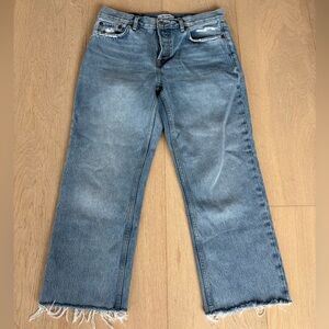 RE/DONE Easy Straight Crop Jeans